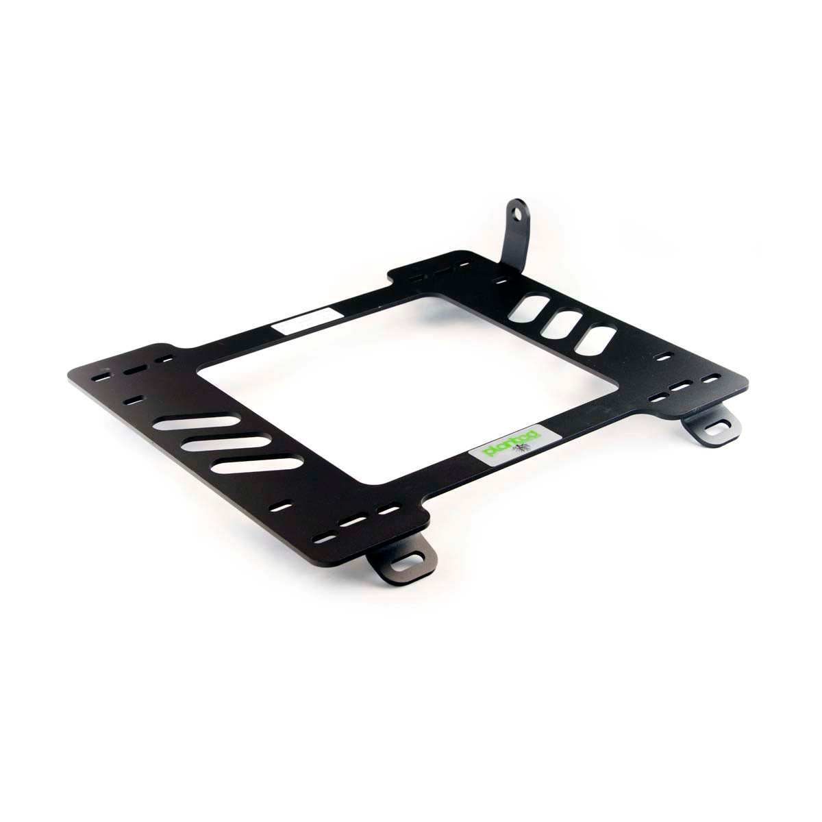 Vehicle-specific floor mounting base for 1989-1997 Mazda MX-5 Miata (NA), passenger side, shown with Planted top plate