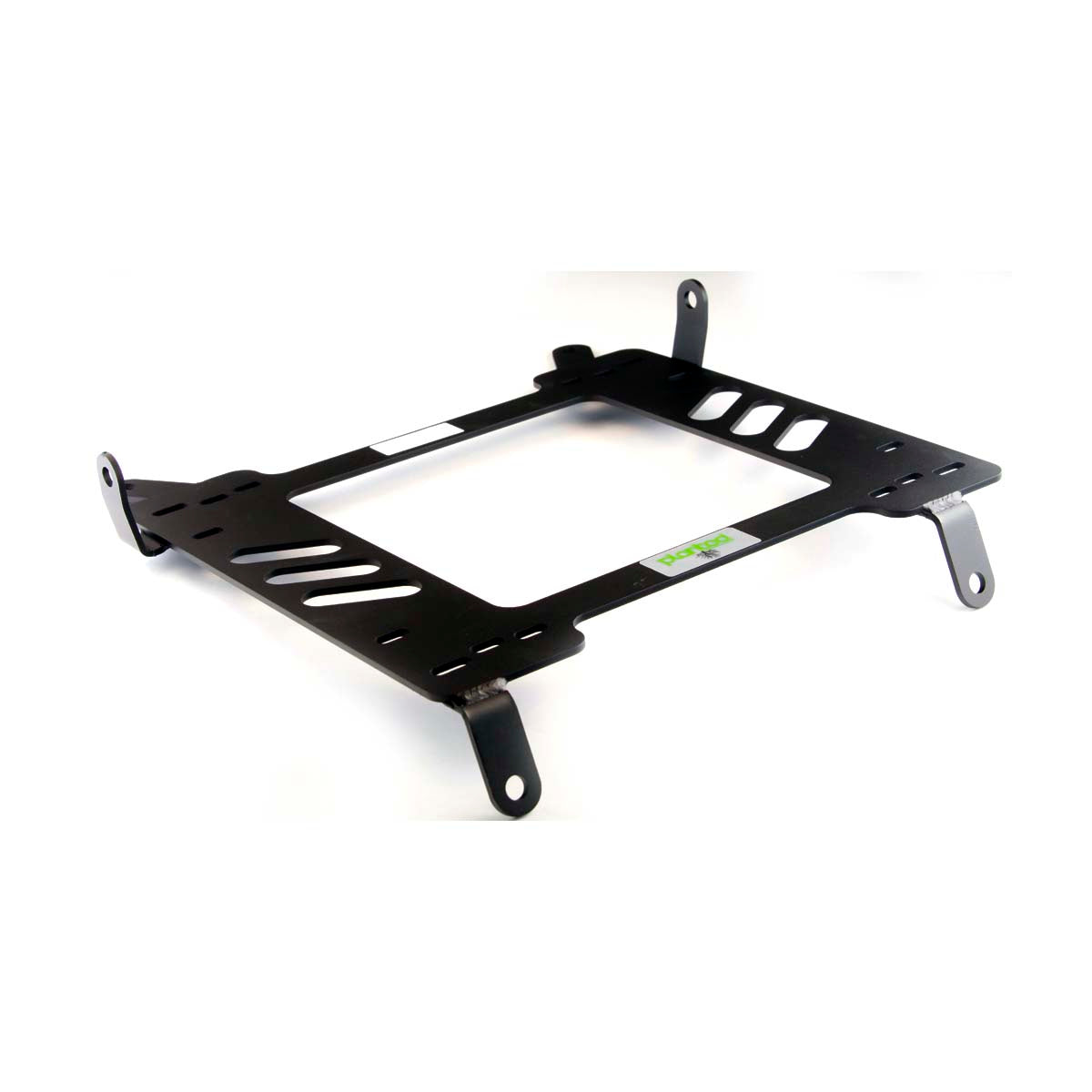 Planted seat bracket for 2006-2015 Mazda MX-5 Miata (NC), passenger side, black powder-coated steel