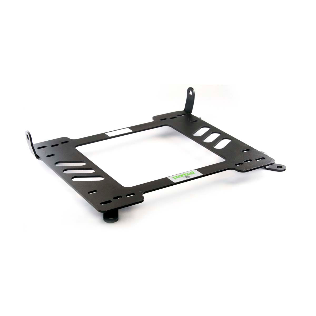 Vehicle-specific floor mounting base for 1999-2005 BMW 3 Series Sedan (E46), driver side, shown with Planted top plate