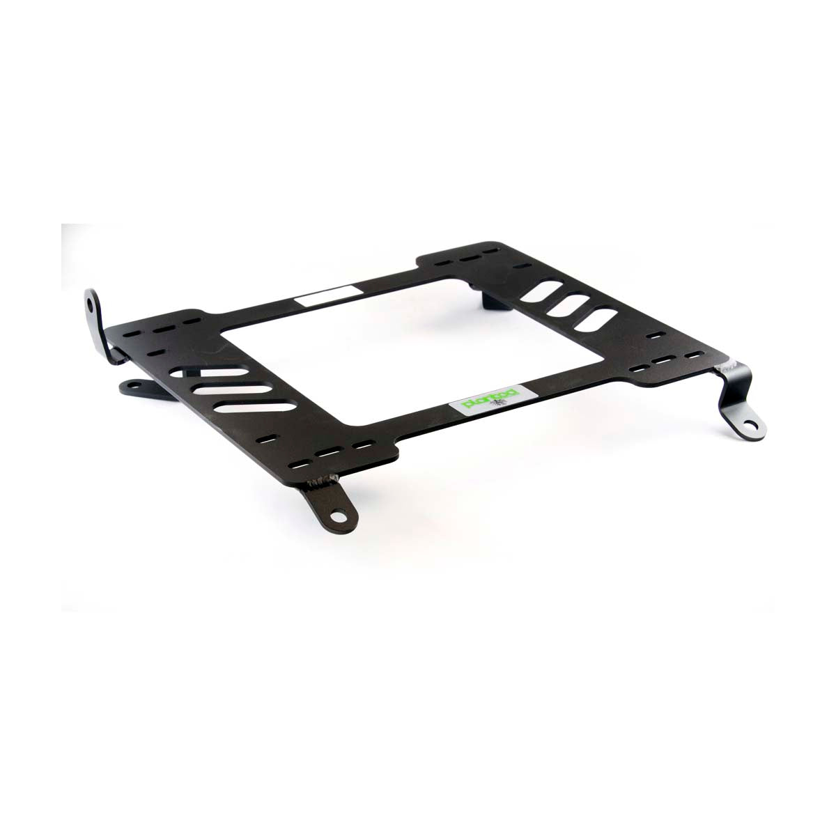 Planted seat bracket for 1986-1992 Toyota Supra, driver side, black powder-coated steel