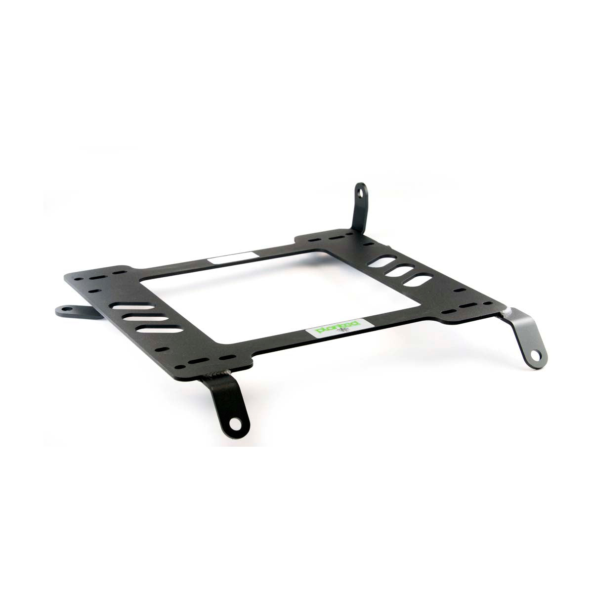 Planted seat bracket for 1992-1998 Mazda MX-3, passenger side, black powder-coated steel
