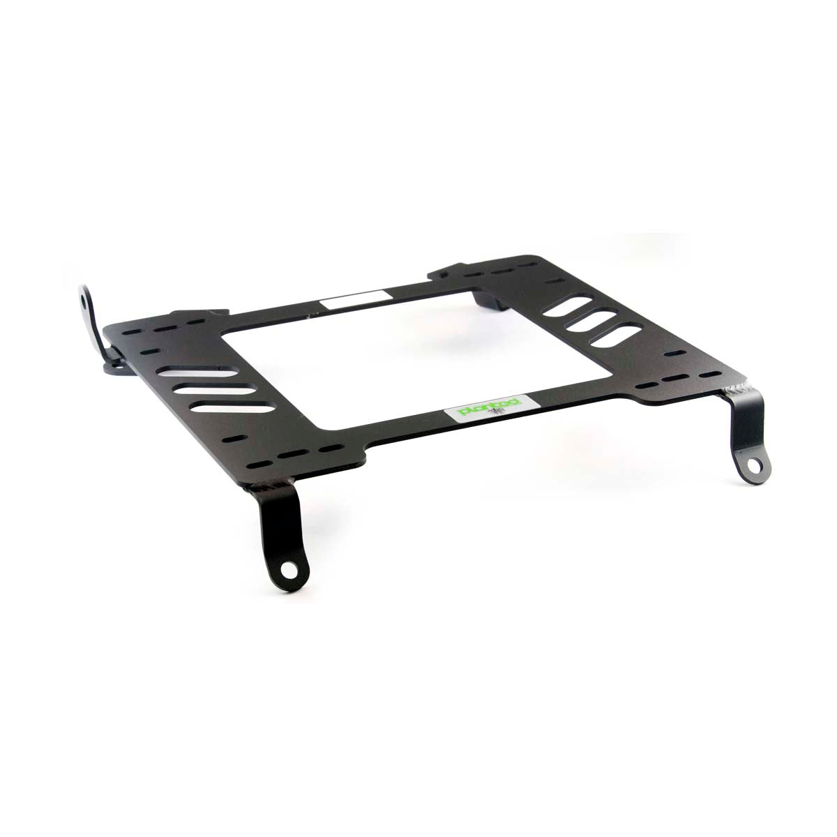 Planted seat bracket for 2008-2012 Honda Accord, driver side, black powder-coated steel