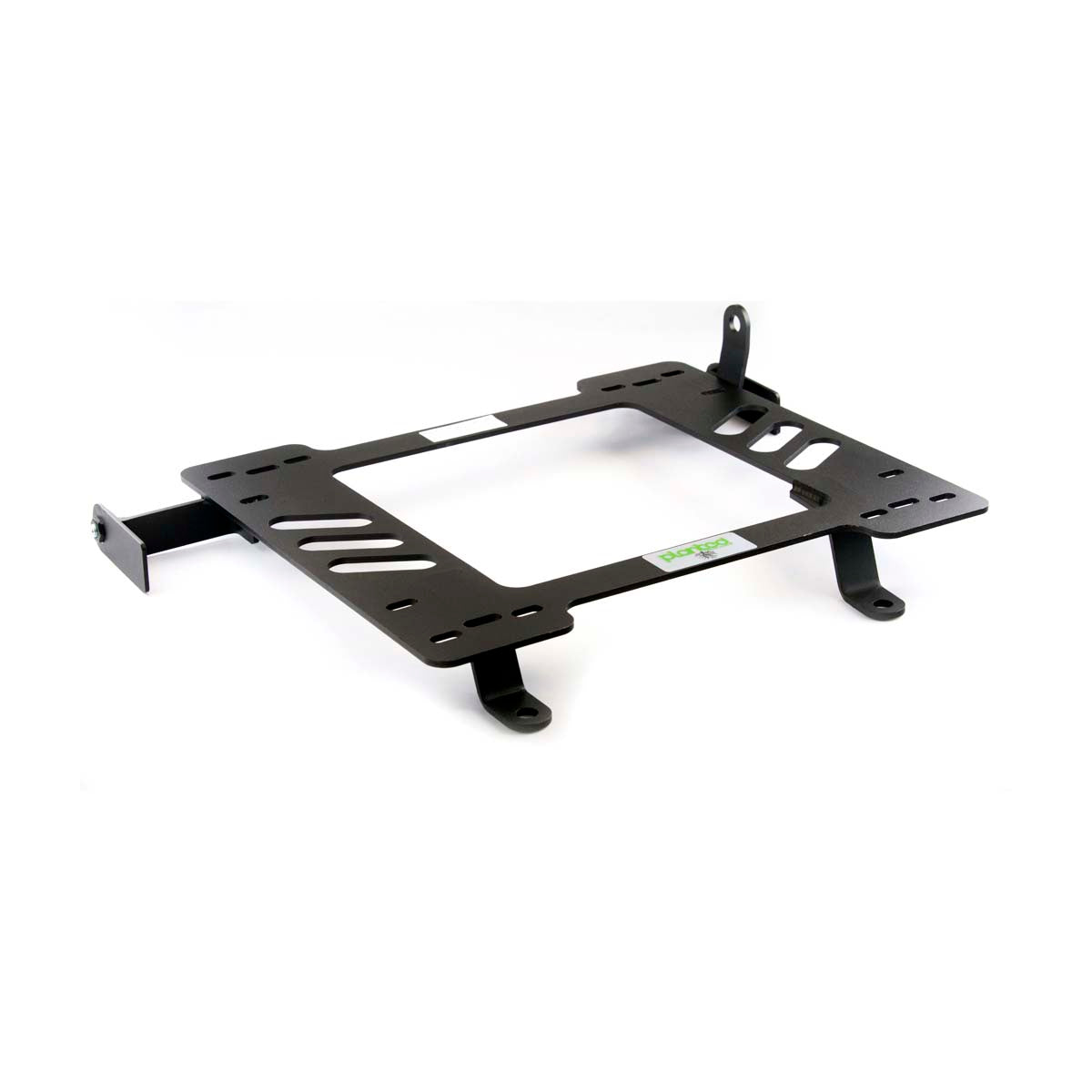 Vehicle-specific floor mounting base for 1991-1994 Audi S4 (C4), passenger side, shown with Planted top plate