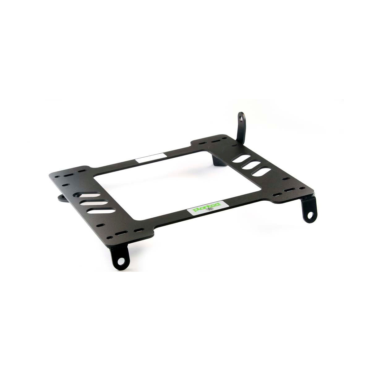 Vehicle-specific floor mounting base for 1984-1989 Datsun / Nissan 300ZX, passenger side, shown with Planted top plate
