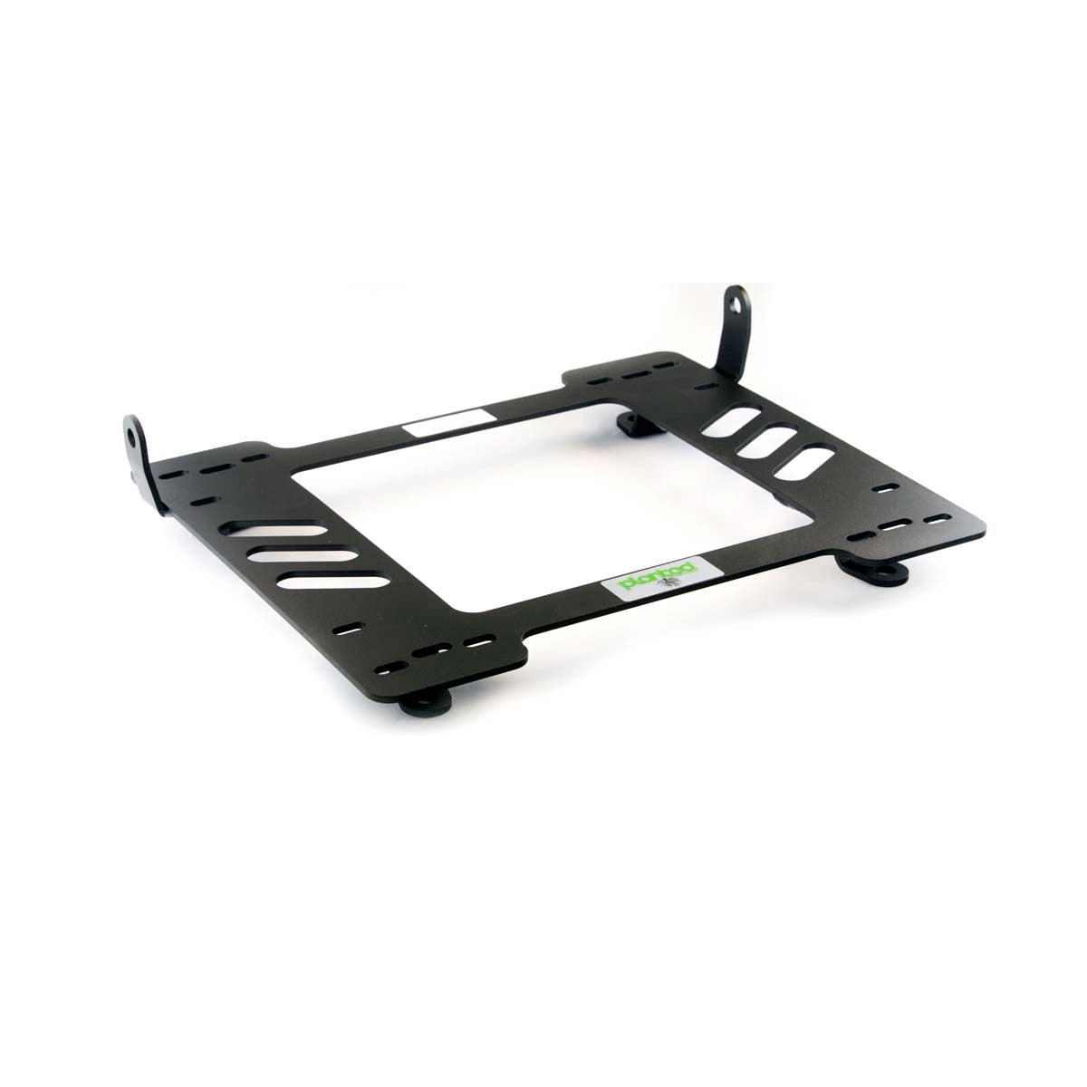 Vehicle-specific floor mounting base for 2007-2018 Jeep Wrangler JK 4-Door, driver side, shown with Planted top plate