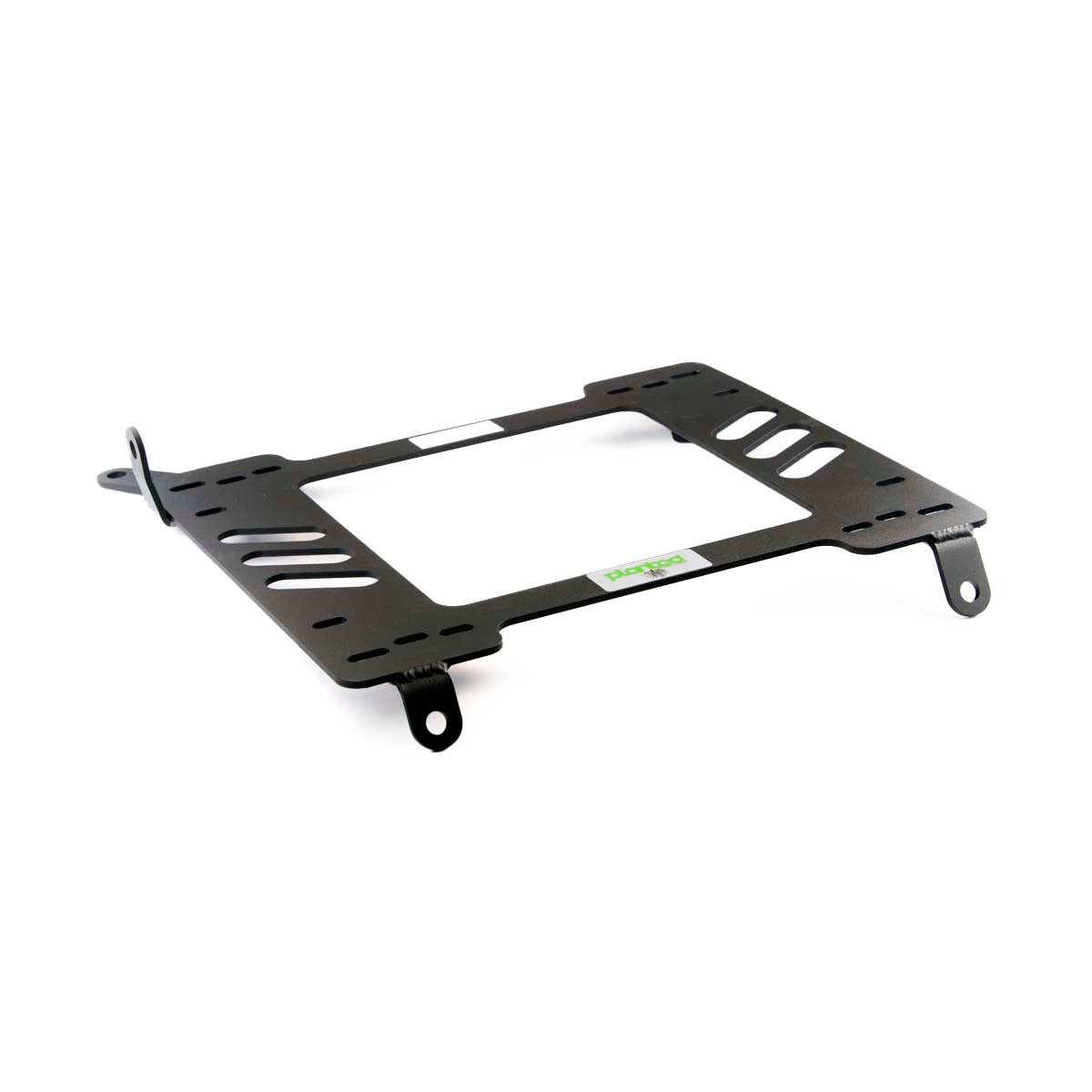 Vehicle-specific floor mounting base for Honda CRX Si (1988-1989) / CRX (1990-1991), driver side, shown with Planted top plate