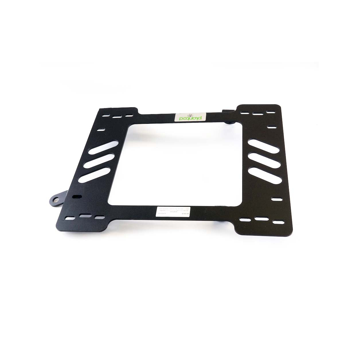 Vehicle-specific floor mounting base for 1988-1989 Honda Civic 3-Door Hatchback, passenger side, shown with Planted top plate