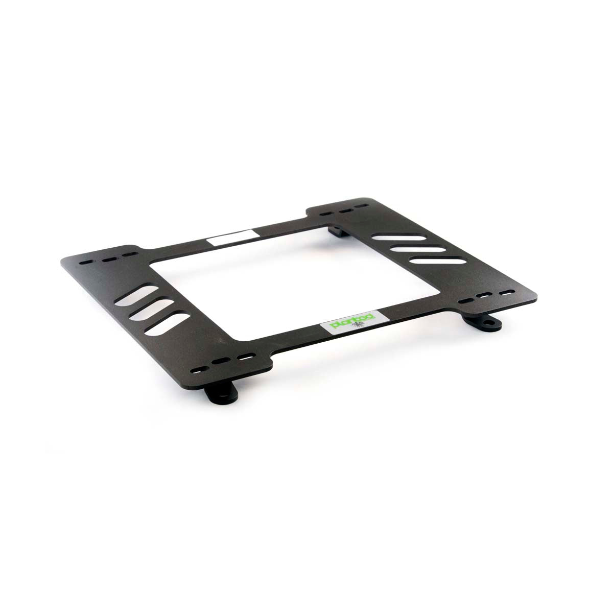 Planted seat bracket for 1974-1978 Ford Mustang, driver side, black powder-coated steel