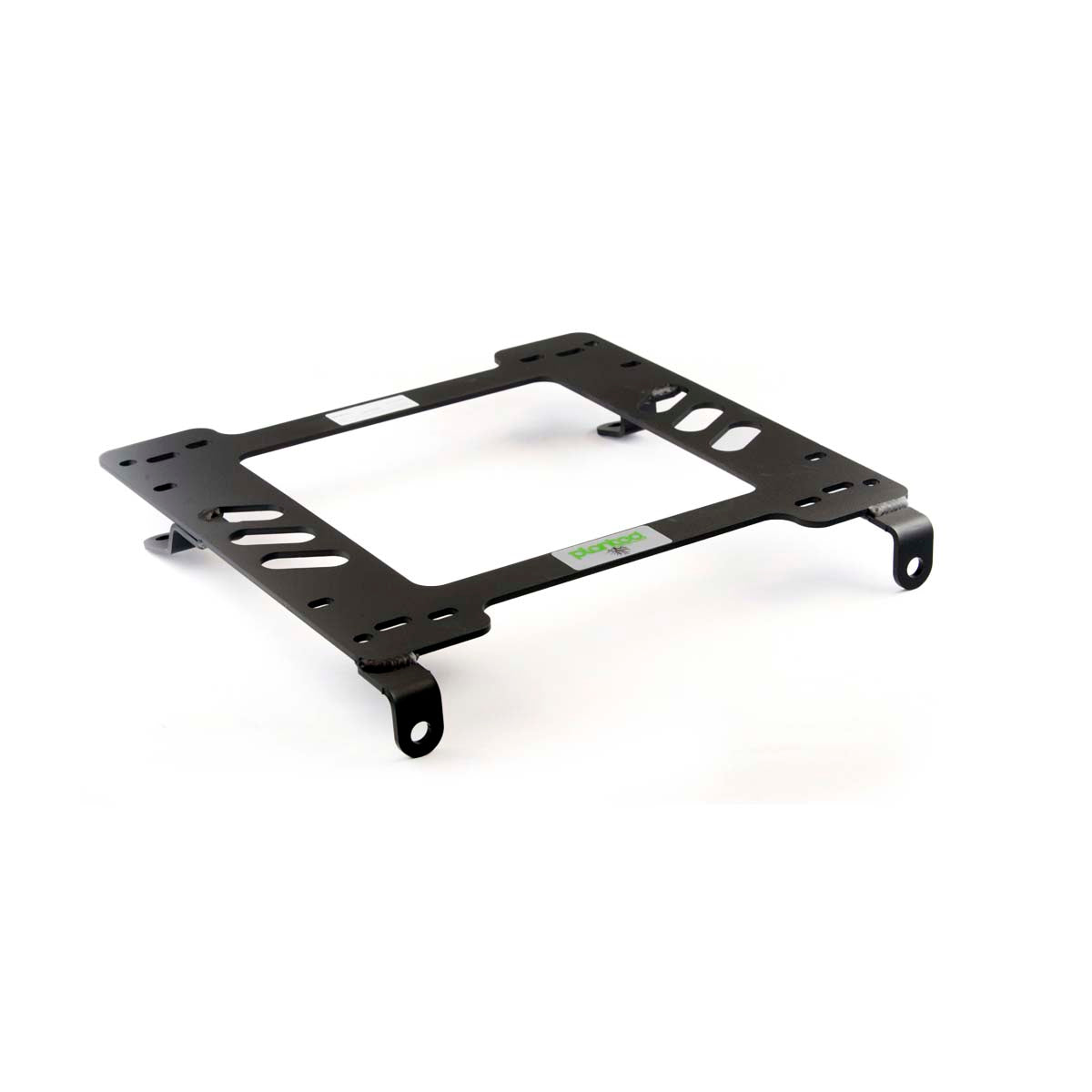 Planted seat bracket for 1970-1977 Toyota Celica, passenger side, black powder-coated steel