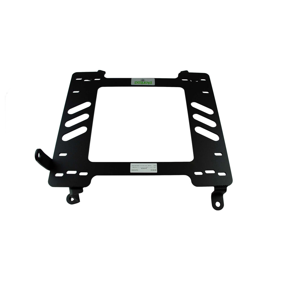 Planted seat bracket for 1998-2012 Ford Crown Victoria, passenger side, black powder-coated steel