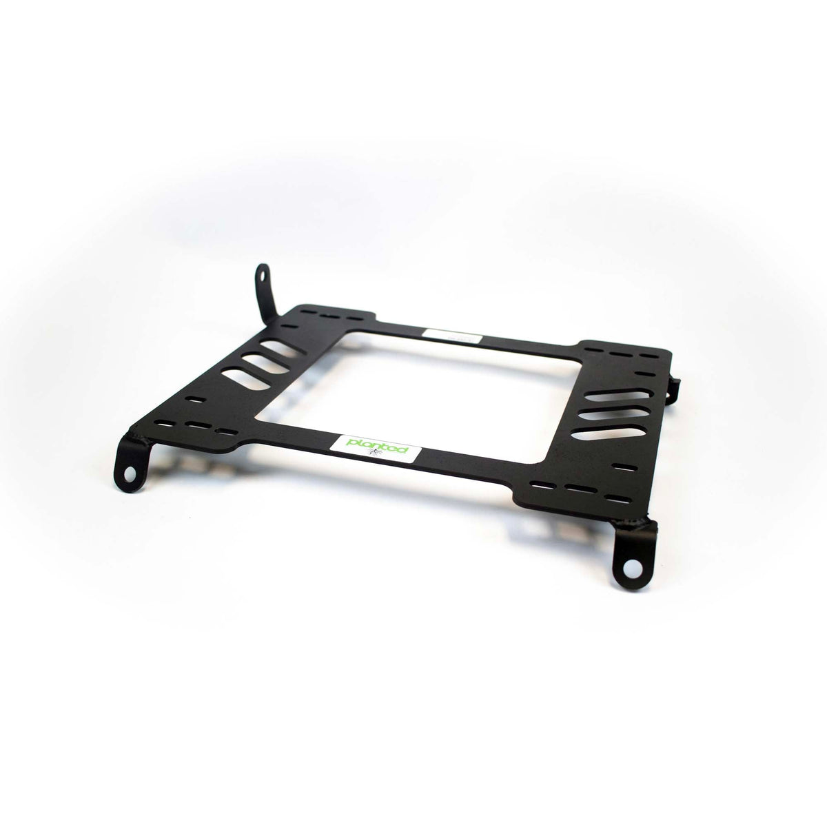 Vehicle-specific floor mounting base for 1990-1991 Honda Civic 3-Door Hatchback, driver side, shown with Planted top plate