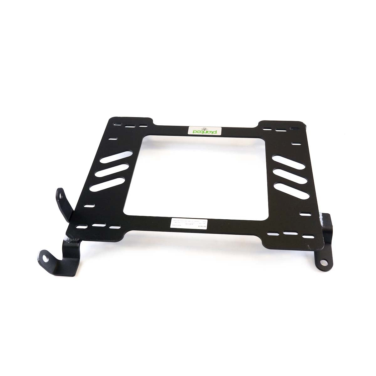 Planted seat bracket for 1998-2003 Subaru Legacy (3rd Gen), passenger side, black powder-coated steel