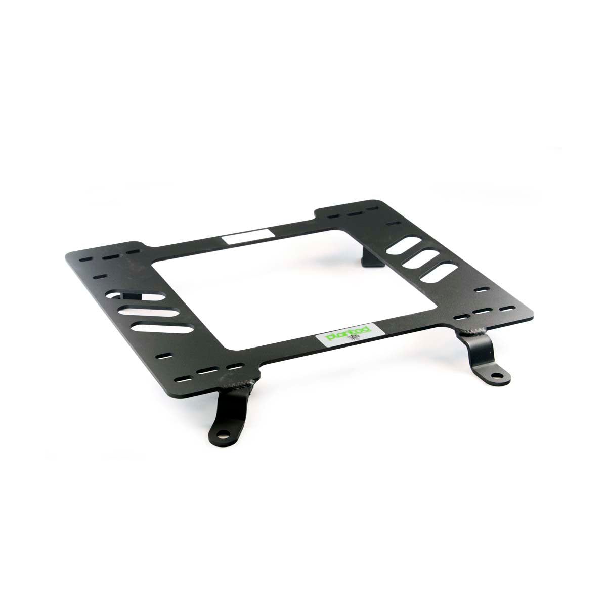 Vehicle-specific floor mounting base for 1964-1967 Pontiac GTO, passenger side, shown with Planted top plate