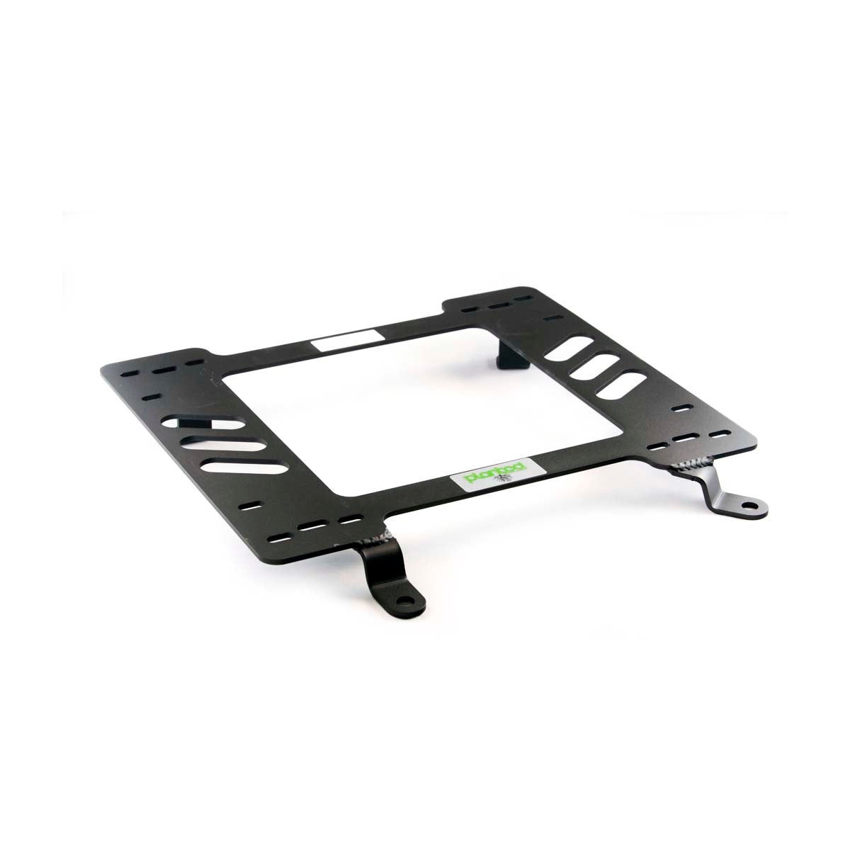 Planted seat bracket for 1964-1967 Buick Skylark, driver side, black powder-coated steel