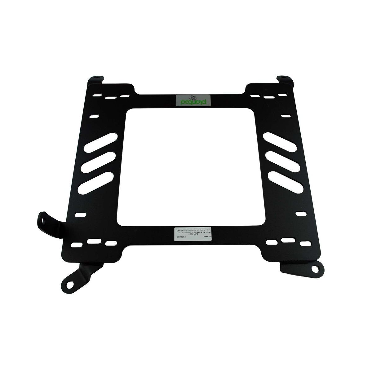 Planted seat bracket for 1993-1997 Ford Probe, passenger side, black powder-coated steel