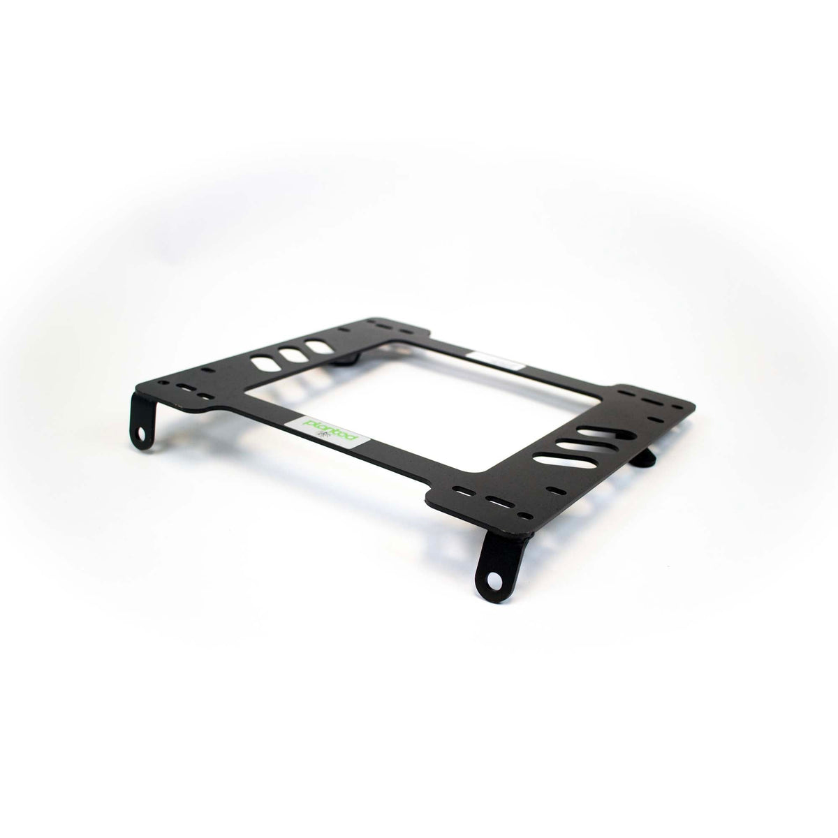 Vehicle-specific floor mounting base for 1980-1983 Honda Civic 3-Door Hatchback (2nd Gen), driver side, shown with Planted top plate