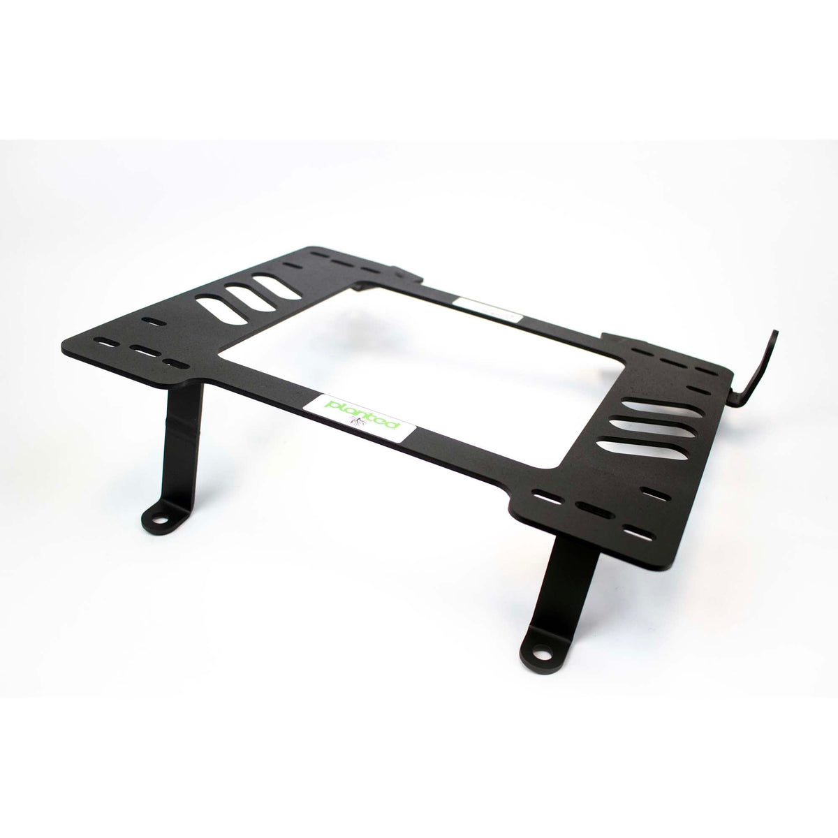 Vehicle-specific floor mounting base for 1981-1993 Dodge Ram (1st Gen), passenger side, shown with Planted top plate