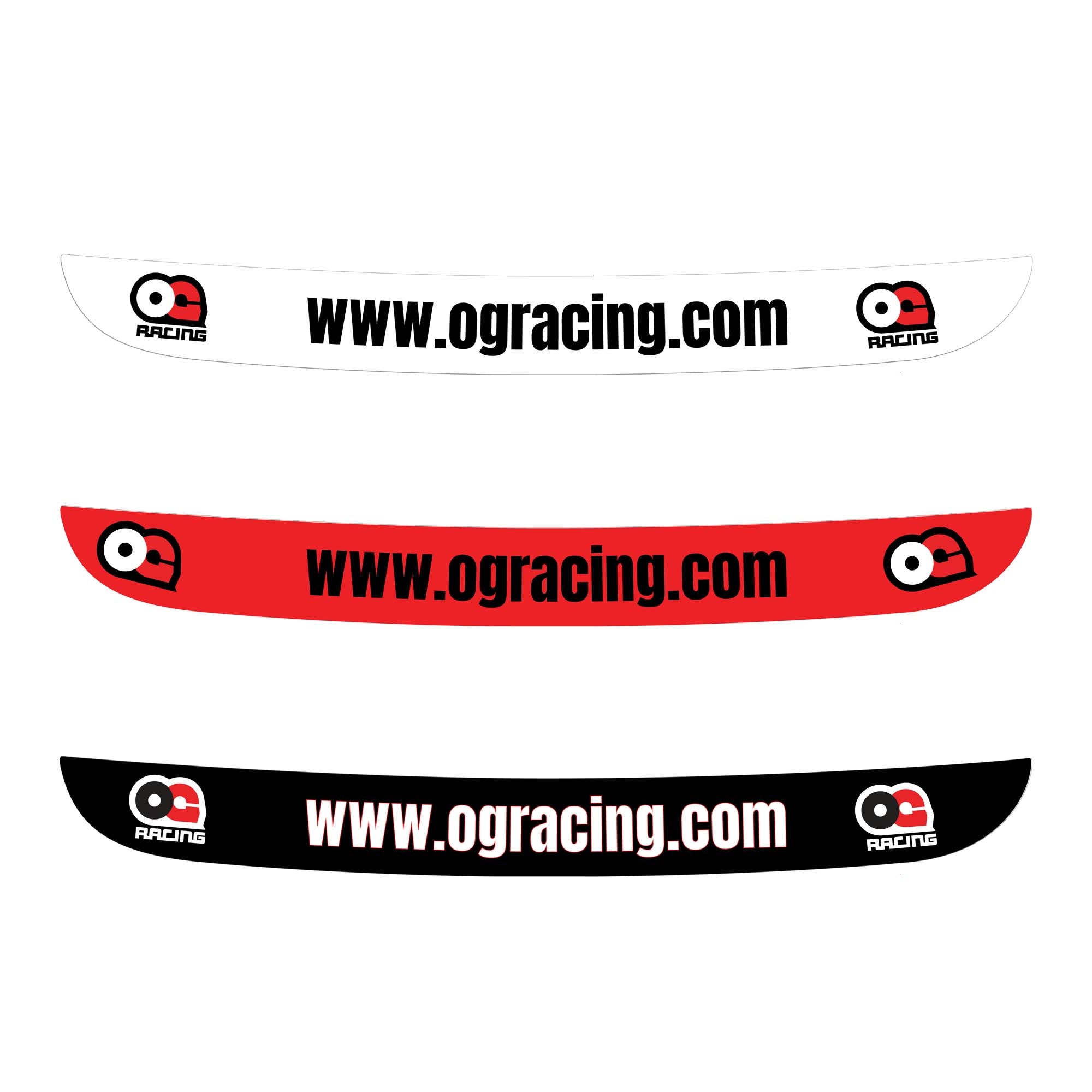 OG Racing Helmet Visor Decal