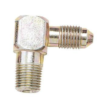 Longacre Brake Caliper Fitting - 1/8" X #3 AN 90 Deg