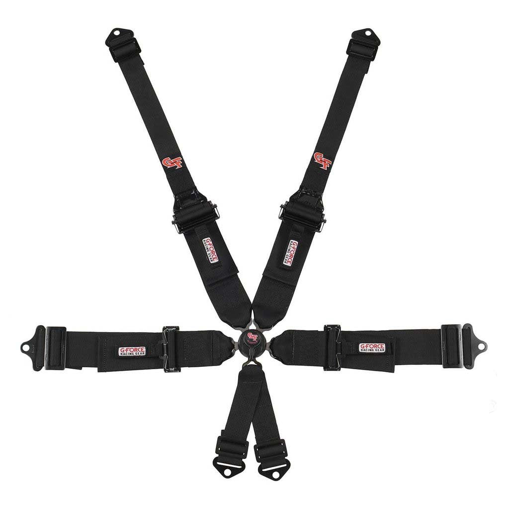G-Force 7601 2/3" 6-Point Camlock Racing Harness - SFI 16.1, Pull-Down