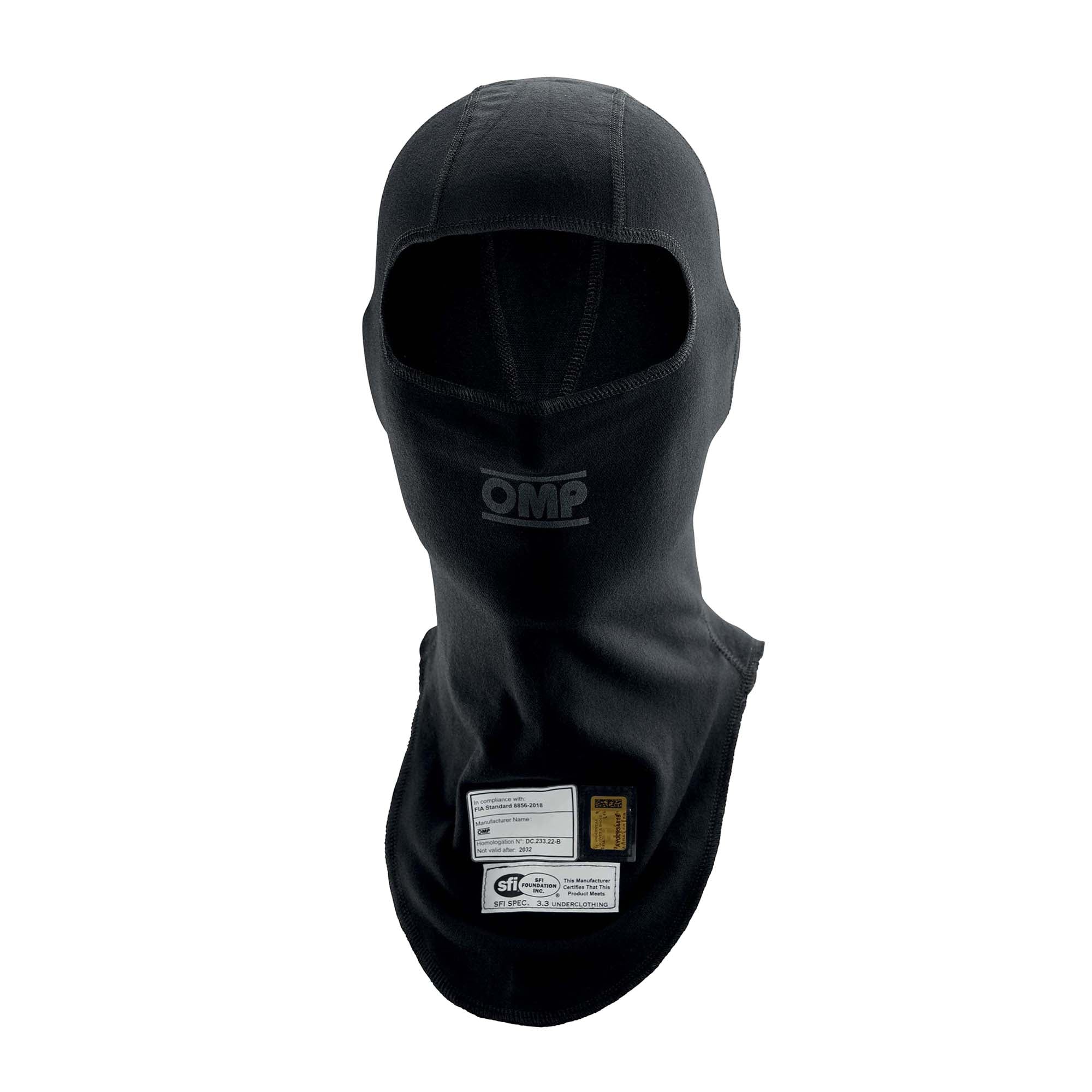 OMP One Evo Fire Resistant Racing Balaclava - FIA 8856-2018